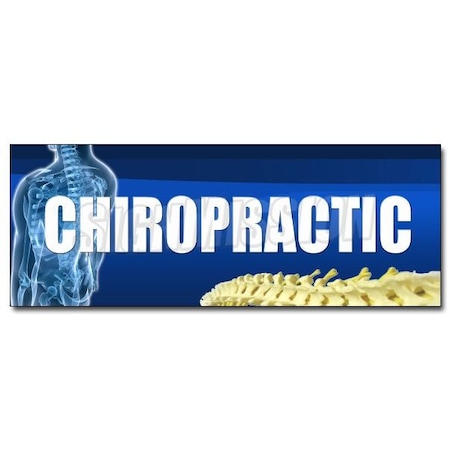 Signmission CHIROPRACTIC DECAL sticker back chiropractor retail tradeshow display, D-48 Chiropractic D-48 Chiropractic